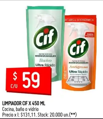 Changomas Cif Limpiador x 450 ml oferta