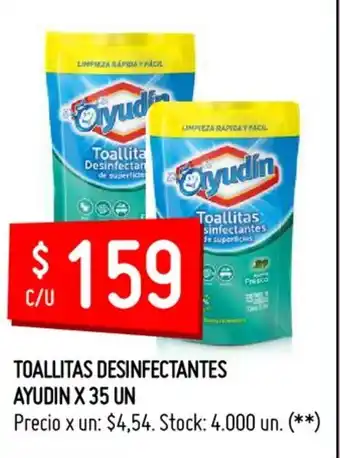 Changomas Ayudin Toallitas Desinfectantes x 35 un oferta