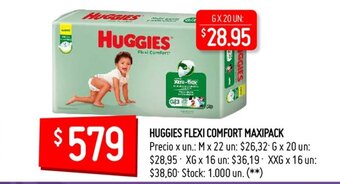 Changomas Huggies Flexi Comfort Maxipack oferta