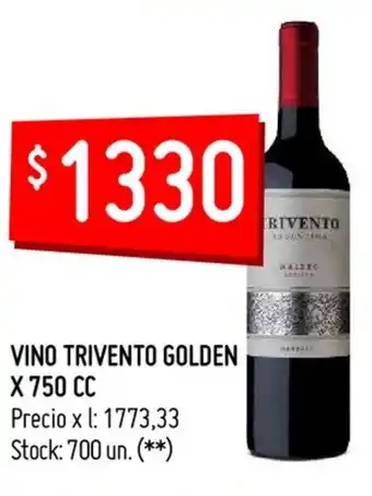 Changomas Vino Trivento Golden x 750 cc oferta
