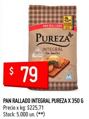 Changomas Pureza Pan Rallado Integral x 350 g oferta
