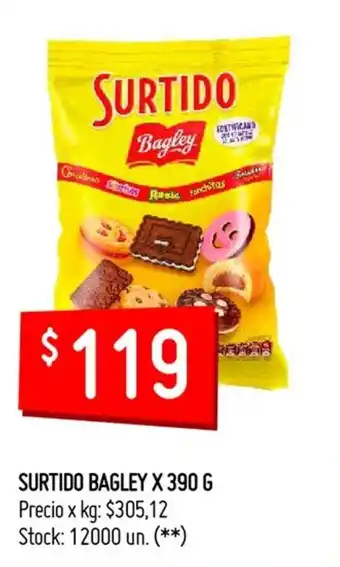 Changomas Surtido Bagley x 390 g oferta
