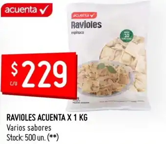 Changomas Acuenta Ravioles x 1 kg oferta