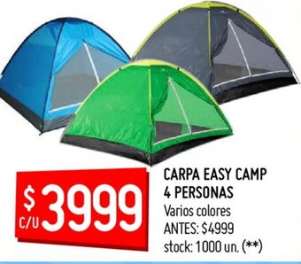 Changomas Carpa Easy Camp 4 Personas oferta