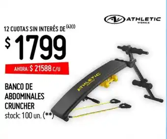 Changomas Athletic Works Banco De Abdominales Cruncher oferta