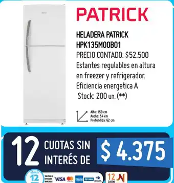 Changomas Patrick Heladera HPK135M00B01 oferta