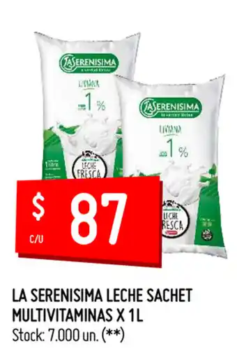 Walmart La Serenisima Leche Sachet Multivitaminas x 1l oferta