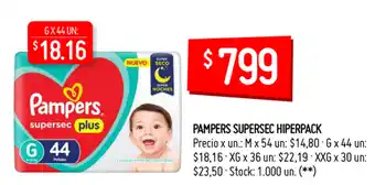 Walmart Pampers Supersec Hiperpack oferta