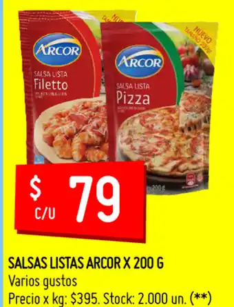 Walmart Arcor Salsas Listas x 200 g oferta