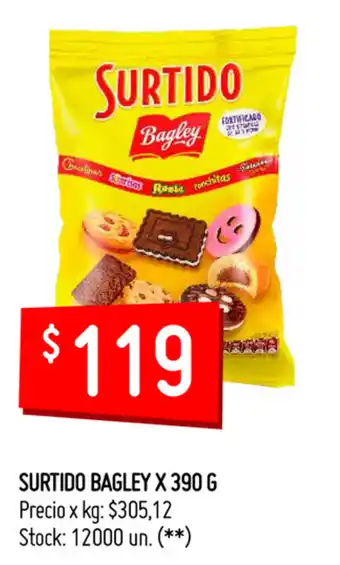Walmart Surtido Bagley x 390 g oferta