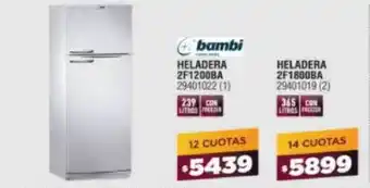 Bringeri Bambi Heladera 2F1200BA oferta