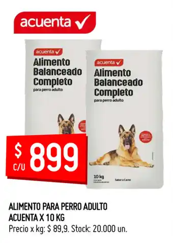 Walmart Acuenta Alimento Para Perro Adulto x 10 kg oferta