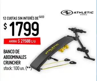 Walmart Athletic Works Banco De Abdominales Cruncher oferta