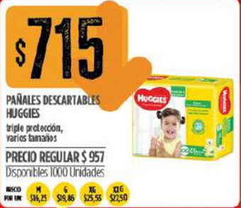Supermercados Vea Huggies Pañales Descartables oferta