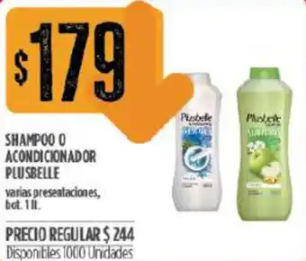 Supermercados Vea Plusbelle Shampoo o Acondicionador oferta