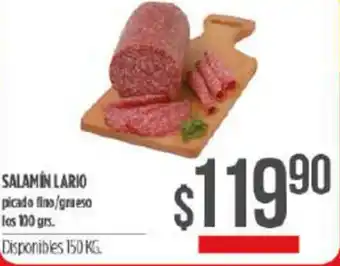 Supermercados Vea Salamín Lario Picadillo/Gruesa 100 grs oferta