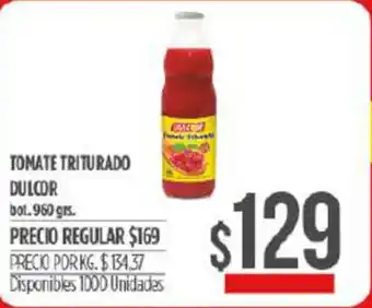 Supermercados Vea Dulcor Tomate Triturado 960 grs oferta