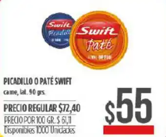 Supermercados Vea Swift Picadillo O Paté 90 grs oferta