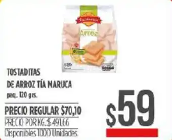 Supermercados Vea Tostaditas De Arroz Tía Maruca 120 grs oferta