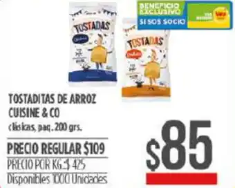 Supermercados Vea Cuisine & Co Tostaditas De Arroz 200 grs oferta