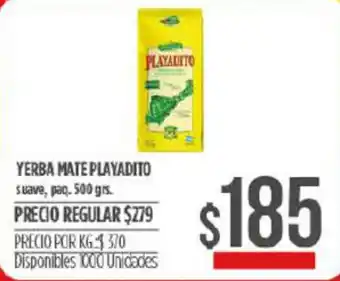 Supermercados Vea Playadito Yerba Mate 500 grs oferta