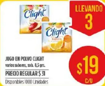 Supermercados Vea Clight Jugo en Polvo 8.5 grs oferta