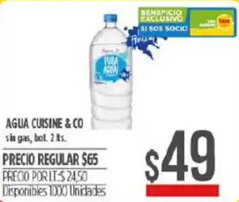 Supermercados Vea Cuisine & Co Agua 2 lts. oferta