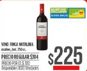 Supermercados Vea Vino Finca Natalina 750 cc oferta