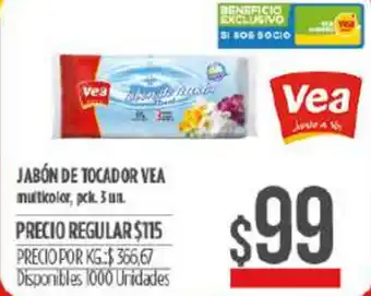 Supermercados Vea Jabón De Tocador Vea 3 un oferta