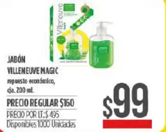 Supermercados Vea Jabón Villeneuve Magic 200 ml oferta