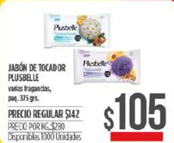 Supermercados Vea Plusbelle Jabón De Tocador 375 grs oferta