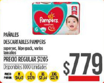 Supermercados Vea Pampers Pañales Descartables oferta