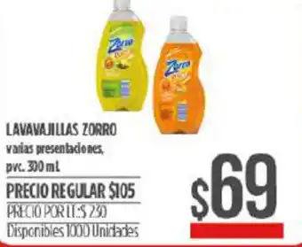 Zorro Lavavajillas 300 ml