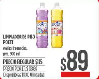Supermercados Vea Poett Limpiador De Piso 900 ml oferta