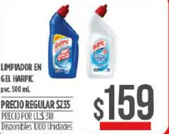 Supermercados Vea Harpic Limpiador En Gel 500 ml oferta