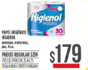 Supermercados Vea Higienol Papel Higiénico 4 un oferta