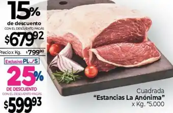 La Anonima Cuadrada "Estancias La Anónima" oferta