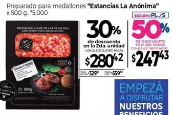 La Anonima Preparado para Medallones "Estancias La Anónima" x 500 g oferta
