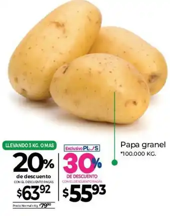 La Anonima Papa Granel 100.000 kg oferta