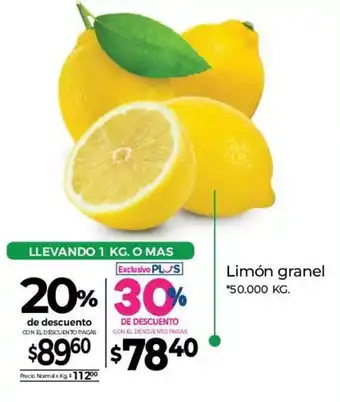La Anonima Limón Granel 50.000 kg oferta