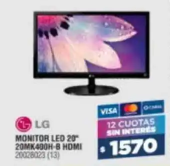 LG Monitor Led 20" 20MK400H-B HDMI