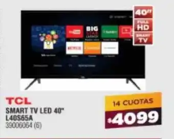 Bringeri TCL Smart TV Led 40"L40S65A oferta