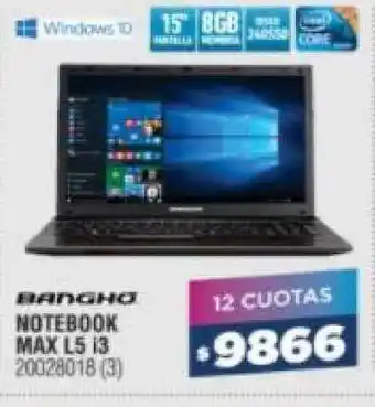 Bringeri Bangho Notebook Max L5 I3 oferta