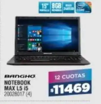 Bringeri Bangho Notebook Max L5 I5 oferta