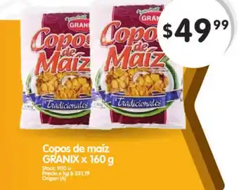 Supermercados Buenos Días Granix Copas de maíz x 160g oferta