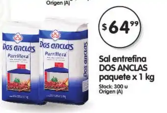 Supermercados Buenos Días Dos Anclas Sal entrefina paquete x 1kg oferta