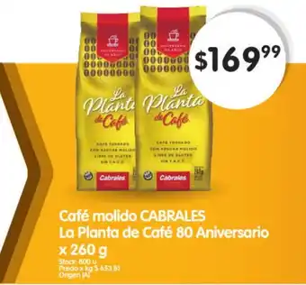 Supermercados Buenos Días Cabrales La Planta de Café molido x 260g oferta