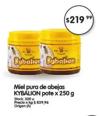 Supermercados Buenos Días Kybalion Miel pura de abejas pote x 250g oferta