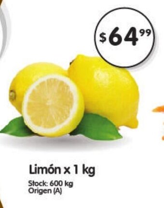 Supermercados Buenos Días Limón x 1kg oferta