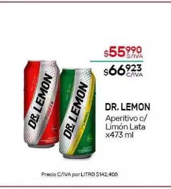 Nini Mayorista Dr, Lemon Aperitivo c/Limón Lata x473 ml oferta